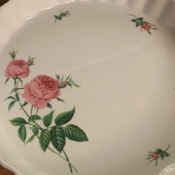 CHRISTINEHOLM PINK ROSE QUICHE TART PAN - Picture 2 of 4